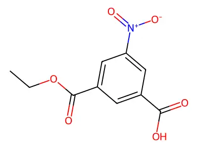 1,3-Benzenedicarboxylic acid, 5-nitro-, 1-ethyl ester structure