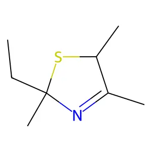 3-Thiazoline, 2-ethyl-2,4,5-trimethyl- structure