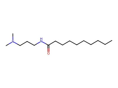 Capramidopropyl dimethylamine structure
