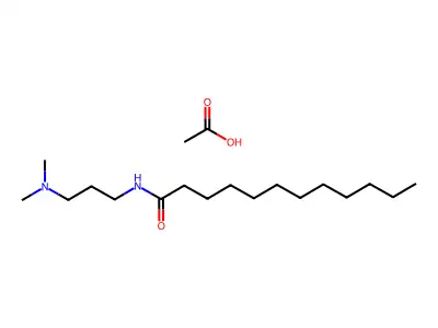 Dodecanamide, N-[3-(dimethylamino)propyl]-, acetate (1:1) structure
