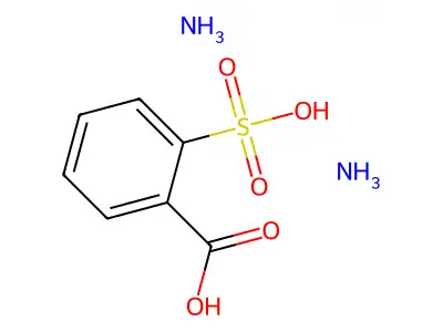 o-sulfobenzoic acid, ammonium salt structure