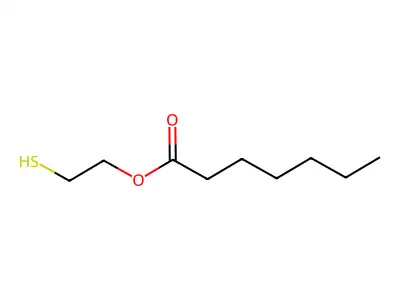 2-Mercaptoethyl heptanoate structure