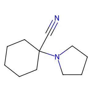 1-Pyrrolidinocyclohexanecarbonitrile structure