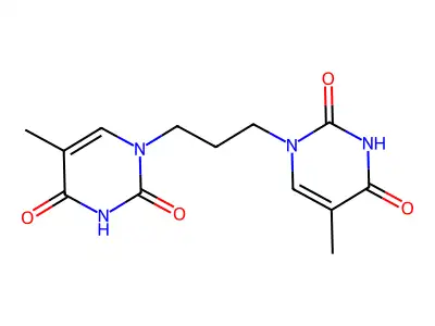 1,1'-Trimethylenebis(thymine) structure