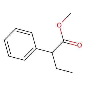 Benzeneacetic acid, alpha-ethyl-, methyl ester structure