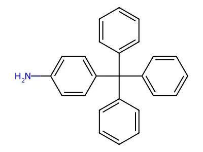 Benzenamine, 4-(triphenylmethyl)- structure