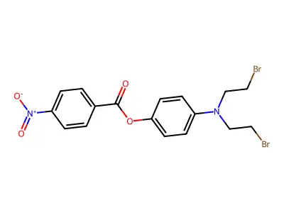 4-(Bis(2-Bromoethyl)Amino)Phenyl 4-Nitrobenzoate structure