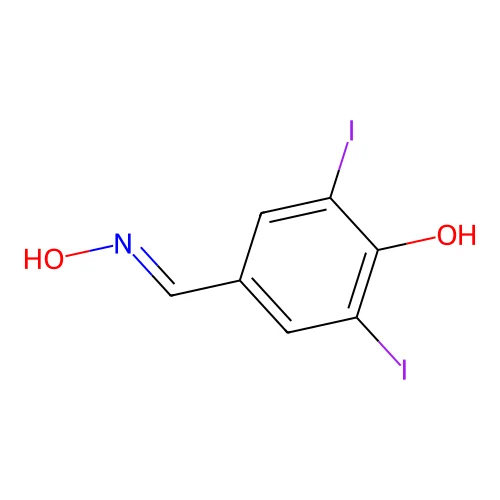 4-(Hydroxyiminomethyl)-2,6-diiodophenol structure