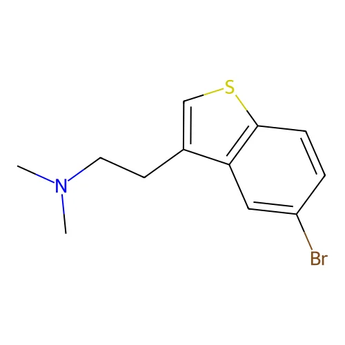 5-bromo-3-(N',N'-dimethyl-2-aminoethyl)benzothiophene structure