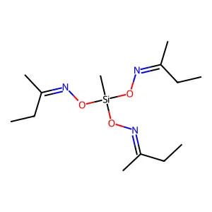2-Butanone, 2,2',2''-(O,O',O''-(methylsilylidyne)trioxime) structure