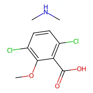 Dicamba dimethylamine salt structure