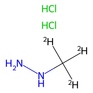 Hydrazine, methyl-, dihydrochloride structure