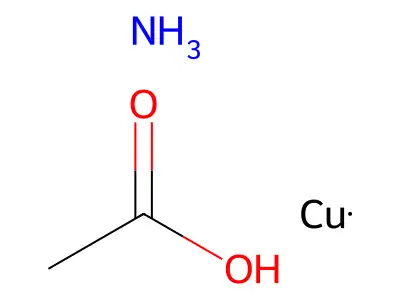 Acetic acid, ammonium copper salt (1:?:?) structure