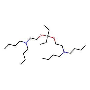 Ethylamine, 2,2'-((diethylsilylene)dioxy)bis(N,N-dibutyl- structure