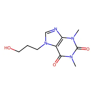 7-(3-Hydroxypropyl)theophylline structure