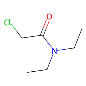 Chloro-N,N-diethylacetamide structure