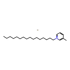 Pyridinium, 1-hexadecyl-3-methyl-, bromide (1:1) structure