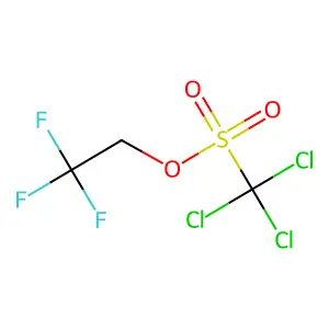 2,2,2-Trifluoroethyl trichloromethanesulphonate structure