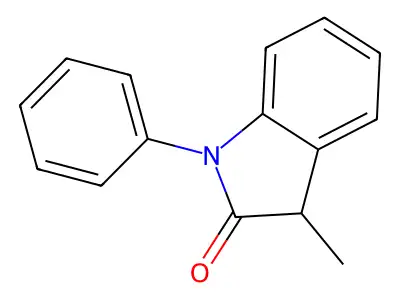 3-Methyl-1-phenylindolin-2-one structure