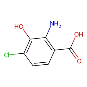 4-Chloro-3-hydroxyanthranilic acid structure