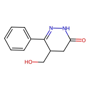 3(2H)-Pyridazinone, 4,5-dihydro-5-(hydroxymethyl)-6-phenyl- structure