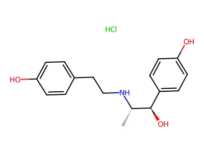 Ritodrine hydrochloride (JP17/USP) structure