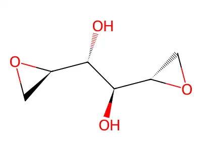 1,2-Bis(oxiran-2-yl)ethane-1,2-diol structure