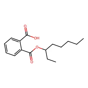 1,2-Benzenedicarboxylic acid, 1-(1-ethylhexyl) ester structure
