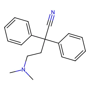 4-(Dimethylamino)-2,2-diphenylbutanenitrile structure