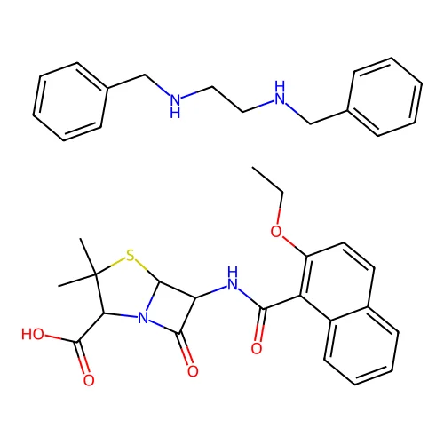 Nafcillin benzthine structure