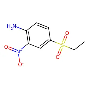 Benzenamine, 4-(ethylsulfonyl)-2-nitro- structure