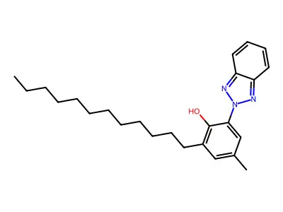 2-(2-Hydroxy-3-dodecyl-5-methylphenyl)benzotriazole structure