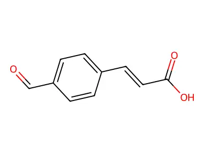 4-Formylcinnamic acid structure