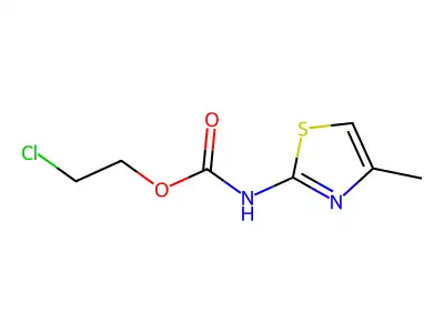 2-chloroethyl N-(4-methyl-1,3-thiazol-2-yl)carbamate structure