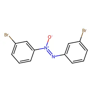 Diazene, bis(3-bromophenyl)-, 1-oxide structure