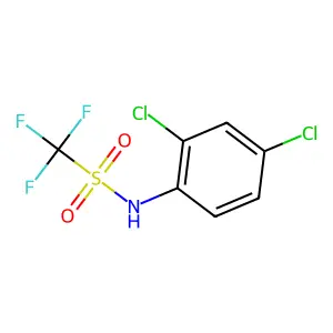 Methanesulfonamide, N-(2,4-dichlorophenyl)-1,1,1-trifluoro- structure