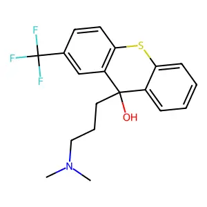 9-(3-(Dimethylamino)propyl)-2-(trifluoromethyl)thioxanthen-9-ol structure