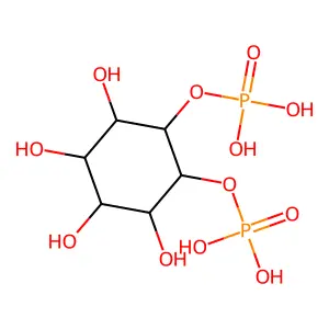 (2,3,4,5-Tetrahydroxy-6-phosphonooxycyclohexyl) dihydrogen phosphate structure