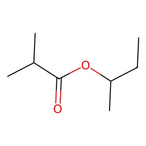 1-Methylpropyl isobutyrate structure