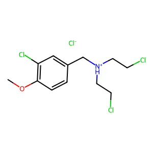 N,N-Bis(2-chloroethyl)-3-chloro-4-methoxybenzylamine hydrochloride structure