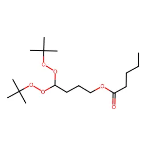 Pentanoic acid, 4,4-bis[(1,1-dimethylethyl)dioxy]butyl ester structure
