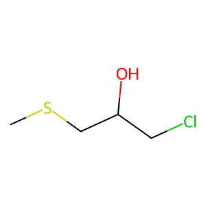 1-Chloro-3-(methylthio)propan-2-ol structure