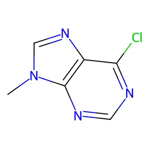 6-chloro-9-methyl-9H-purine structure