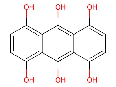 1,4,5,8,9,10-Anthracenehexol structure