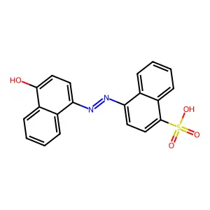 1-Naphthalenesulfonic acid, 4-(2-(4-hydroxy-1-naphthalenyl)diazenyl)- structure