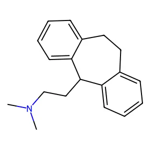 5H-Dibenzo(a,d)cycloheptene-5-ethylamine, 10,11-dihydro-N,N-dimethyl- structure