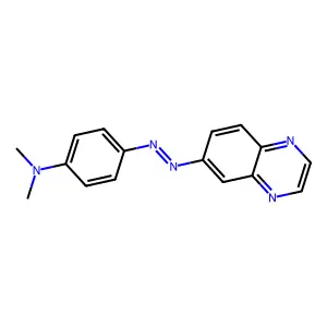 6-((p-(Dimethylamino)phenyl)azo)quinoxaline structure