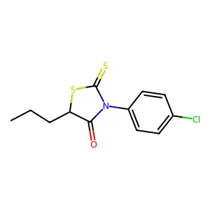 Rhodanine, 3-(p-chlorophenyl)-5-propyl- structure