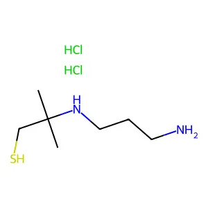 Propanethiol, 2-((3-aminopropyl)amino)-2-methyl-, dihydrochloride structure