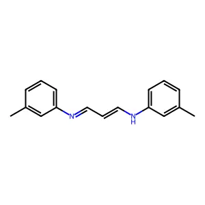 Benzenamine, 3-methyl-N-[3-[(3-methylphenyl)amino]-2-propen-1-ylidene]- structure